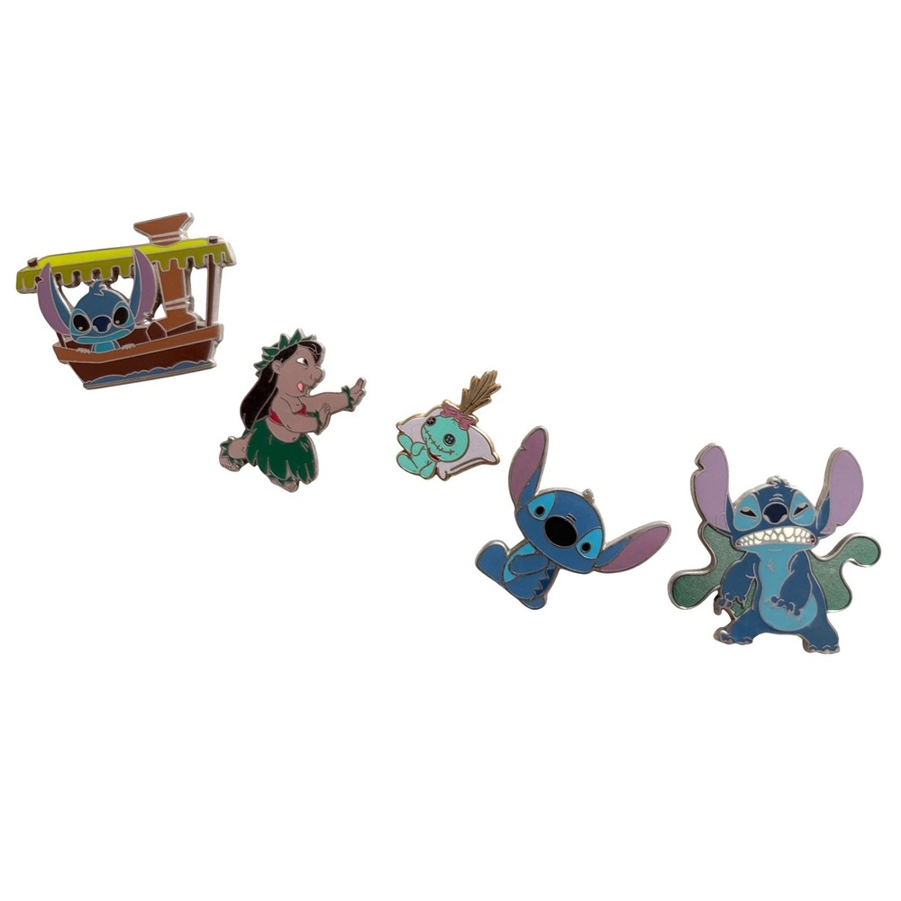 Lot of 5 Authentic Disney Lilo & Stitch‎ Pins